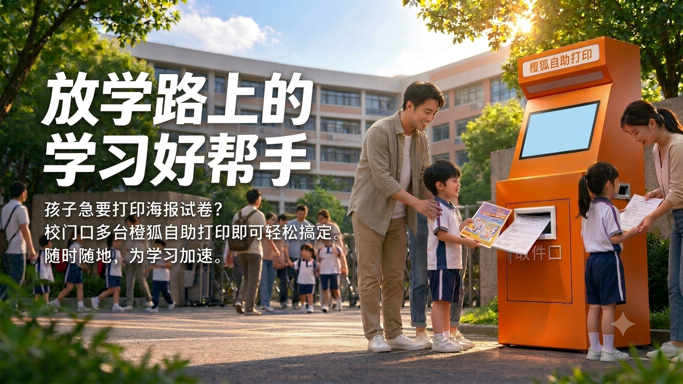 校园好帮手 - 放学路上的学习好帮手，校门口即可打印海报、试卷。